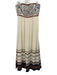 Alice + Olivia Size 10 Cream & Multi Viscose Strapless Floral Embroidery Dress Cream & Multi / 10