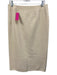 Acne Studios Size 38 Cream Beige Polyester Blend Side Zip Tulip Hem Midi Skirt Cream Beige / 38
