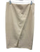 Acne Studios Size 38 Cream Beige Polyester Blend Side Zip Tulip Hem Midi Skirt Cream Beige / 38
