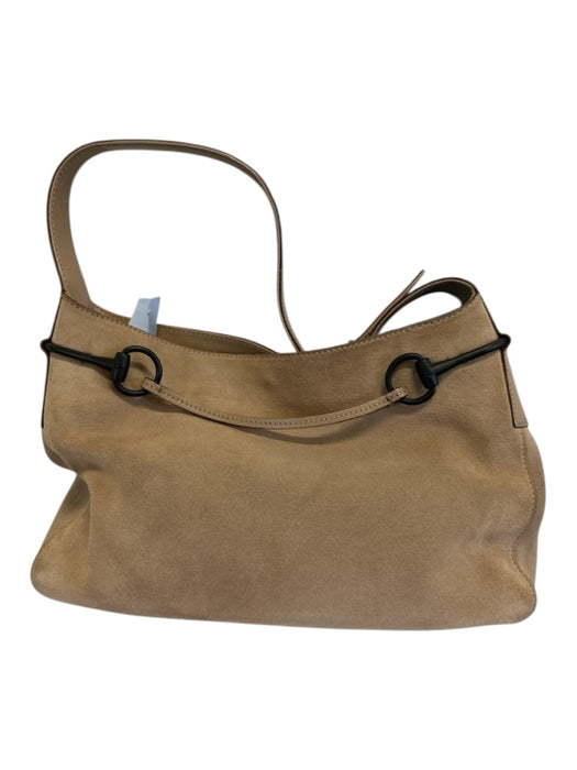 Gucci Tan Leather Horsebit Magnetic Close Shoulder Bag Tan / S