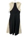 Lela Rose Size 8 Cream & Black Cotton Blend Dotted Pleated Faux Pearl Midi Dress Cream & Black / 8
