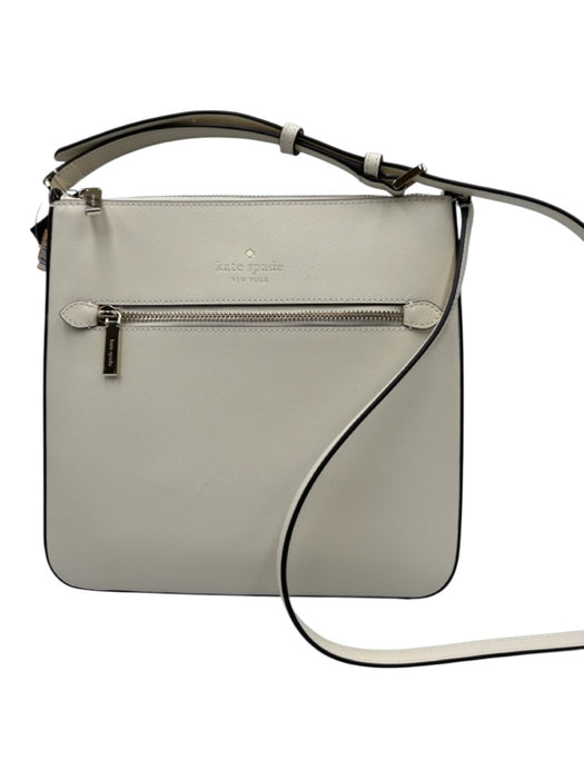 Kate Spade Cream Leather Saffiano Crossbody Bag Cream