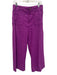 Maeve Size 30 Purple Viscose Blend Zip & Button High Rise Wide Leg Pants Purple / 30