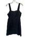 By Anthropologie Size 6 Black Viscose Blend Sleeveless Adjustable Straps Dress Black / 6