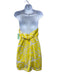 Maeve by ANTHROPOLGIE Size 6 White & yellow Polyester Botanical Embroidery Dress White & yellow / 6
