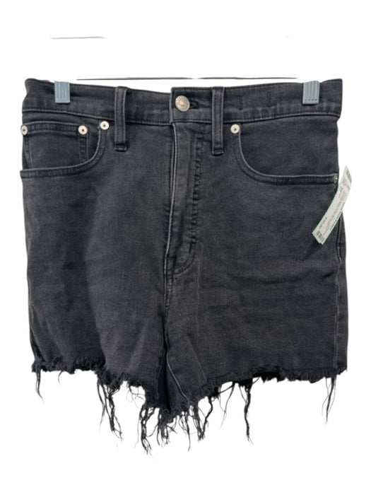 Madewell Size 27 Charcoal Black Cotton Blend Denim High Rise Cutoff Shorts Charcoal Black / 27
