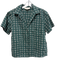 The Great Size 1 Green, White & Black Cotton Short Sleeve Floral Top Green, White & Black / 1