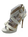 Jimmy Choo Shoe Size 39 White Patent Leather Stiletto Strappy Platform Sandals White / 39