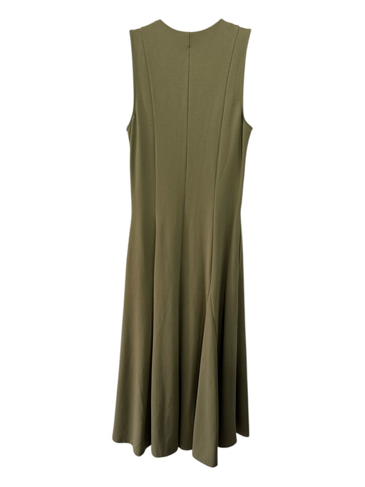 Nordstrom Size S Greem, Gold, Brown Viscose & Nylon Half Zip Sleeveless Dress Greem, Gold, Brown / S