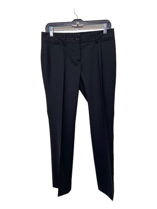 Dolce & Gabbana Size 40 Black Elastane Blend Mid Rise Straight Pants Black / 40