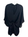 Magaschoni Size S Black V Neck Long Sleeve Twist Front Shift Dress Black / S
