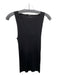 Alexander McQueen Size L Black Viscose Blend V Neck Sleeveless Shimmer Top Black / L