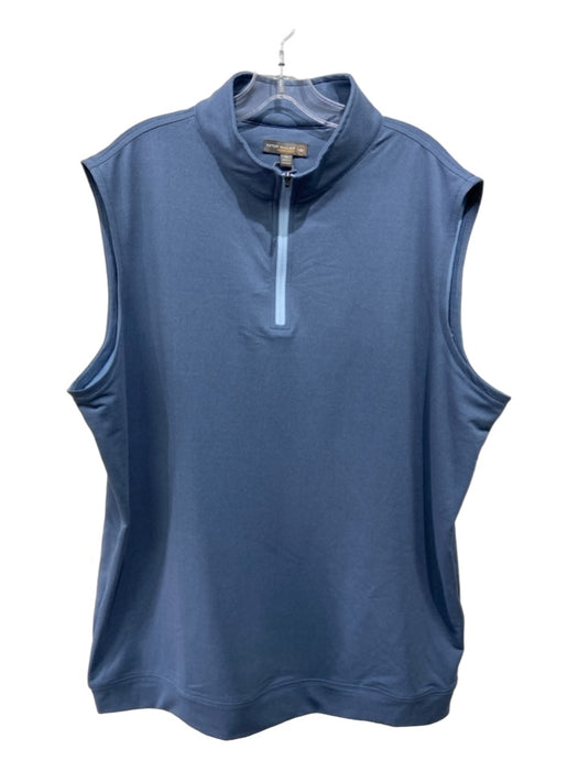 Peter Millar NWT Size XL Blue Synthetic Solid Athleisure Men s Vest Labels Resale Boutique