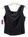 Theory Size 12 Black Viscose Sleeveless V Neck Princess Seams Back Zip Top Black / 12