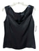 Theory Size 12 Black Viscose Sleeveless V Neck Princess Seams Back Zip Top Black / 12