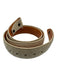 Mercury Leather Works Cream White American Alligator Snap Button Closure Belts Cream White / 36