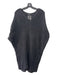 Ronen Chen Size 6 Dark Grey Viscose & Nylon Blend Knit V Neck Dress Dark Grey / 6