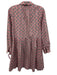 J. Crew Factory Size 2 Pink & Multi Cotton Blend Floral Blocked Print Dress Pink & Multi / 2