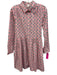 J. Crew Factory Size 2 Pink & Multi Cotton Blend Floral Blocked Print Dress Pink & Multi / 2