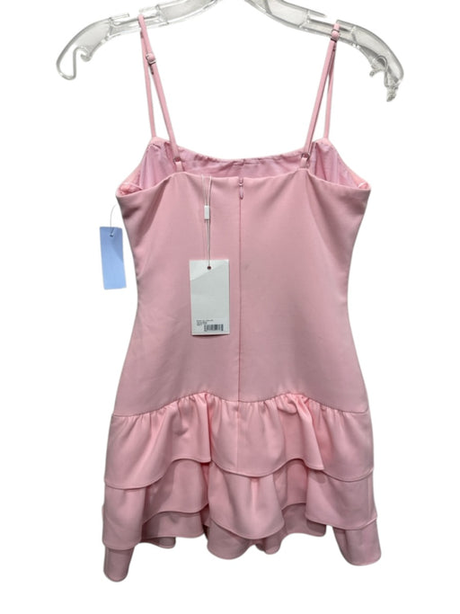Likely Size 0 Light Pink Polyester Blend Spaghetti Strap Tiered Skirt Dress Light Pink / 0