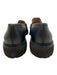 Ferragamo Shoe Size 11.5EE Black Leather Stacked Heel Men's Shoes Black / 11.5EE