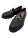 Ferragamo Shoe Size 11.5EE Black Leather Stacked Heel Men's Shoes Black / 11.5EE