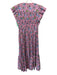 Derek Lam 10 Crosby Size 4 Pink, Blue, Yellow Cotton Ruffle Cap Sleeve Dress Pink, Blue, Yellow / 4