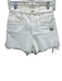 Favorite Daughter Size 24 Cream White Cotton Denim Zip Fly High Rise Shorts Cream White / 24