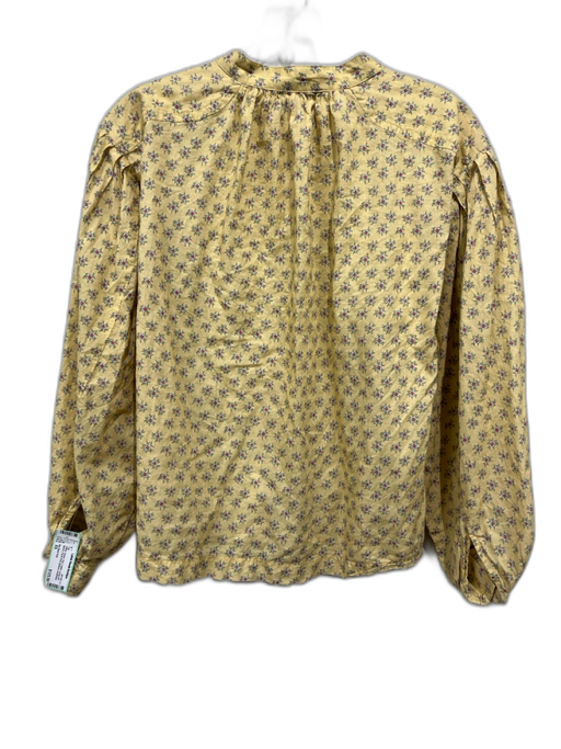 Sea New York Size XS Yellow, Green, Red Cotton Long puff sleeve Floral Print Top Yellow, Green, Red / XS