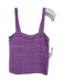 Vince Size S Purple Cotton Sleeveless Knit Square Neck Top Purple / S
