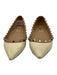 Valentino Garavani Shoe Size 38.5 Cream Beige Patent Leather Rockstud Flats Cream Beige / 38.5