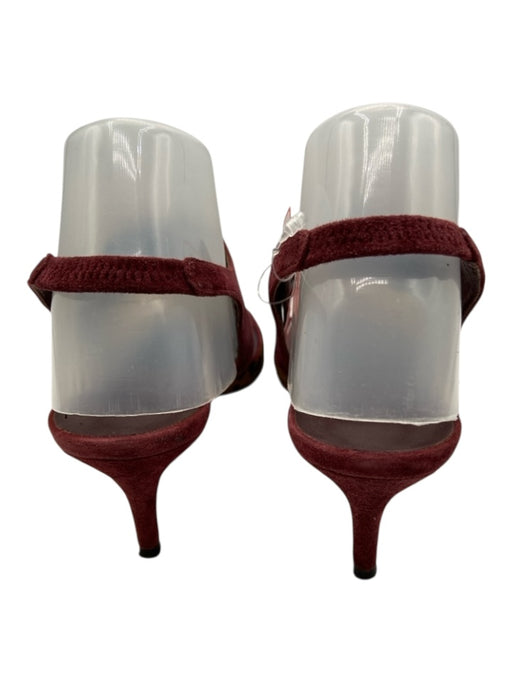 Brian Atwood Shoe Size 8.5 Brown, Black, Purple Suede Cow Hair Slingback Mules Brown, Black, Purple / 8.5