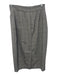 Ann Mashburn Size 6 Gray, Black, Blue Wool High Rise Plaid Midi Pencil Skirt Gray, Black, Blue / 6
