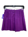 Los Angeles Apparel Size Small Purple Polyethylene Mini Pleated Skirt Purple / Small