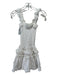 Waimari Size Small White Cotton Tank Eyelet Detail Tiered Ruffles Dress White / Small