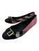 Burberry Shoe Size 36 Pink & Black Canvas Novacheck Buckle GHW ballet Flats Pink & Black / 36