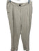 Burberry London Size 8 Beige Silk Mid Rise Pockets Straight Crop Pants Beige / 8