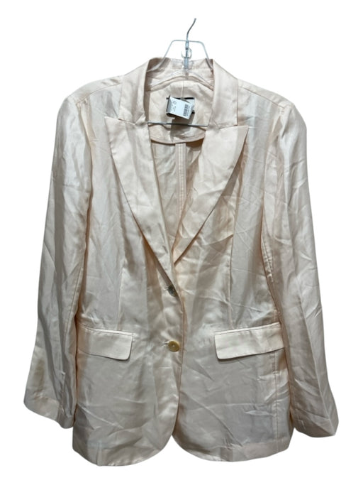 J Crew Collection Size 00 Ecru Cream Silk Pockets Elastic Waist Pants Set Ecru Cream / 00