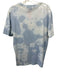 Versace Size XL Blue, White, Multi Cotton Short Sleeve Medusa Embroidered Top Blue, White, Multi / XL