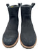 ecco Shoe Size 40 Black Leather Upper Suede Pull Tab Slip On Ankle Boots Black / 40