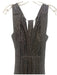 Sabina Musayev Size XS Silver & Multi Polyester Tiered Sleeveless Belt Inc Dress Silver & Multi / XS