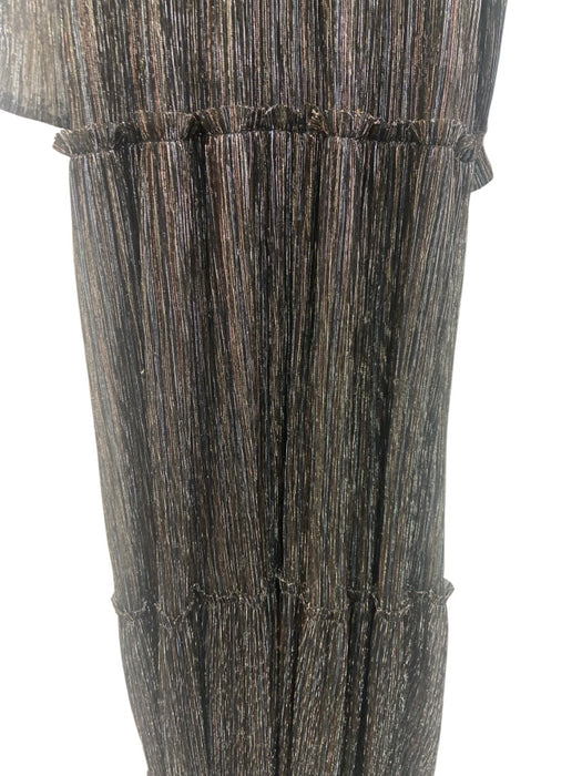 Sabina Musayev Size XS Silver & Multi Polyester Tiered Sleeveless Belt Inc Dress Silver & Multi / XS