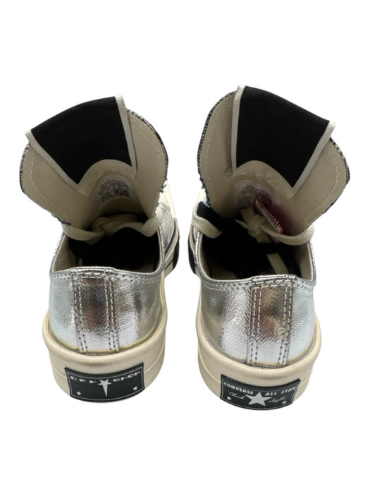 Converse x Rick Owens Shoe Size 7 Silver & White Leather Square Toe Sneakers Silver & White / 7
