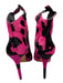 Jessica Simpson Shoe Size 7 Pink & Black Leather Pony Hair Pointed Toe Booties Pink & Black / 7