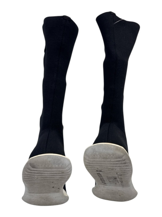 Rick Owens DRKSHDW Shoe Size Est. 7/7.5 Black & White Nylon Sock Knit Sneakers Black & White / Est. 7/7.5
