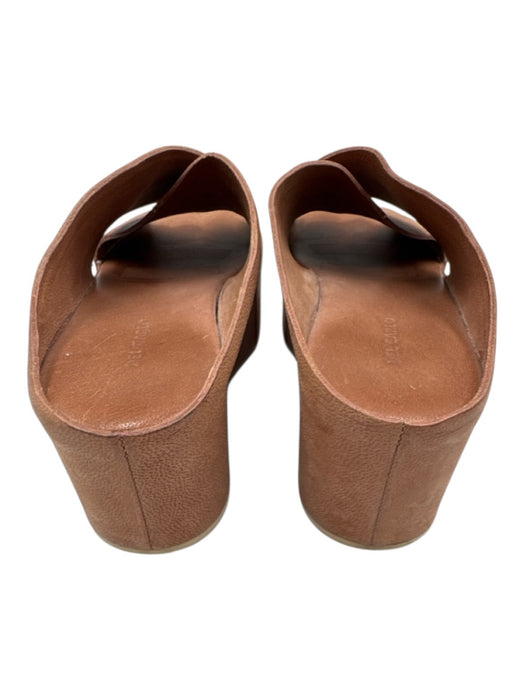 Del Carlo Shoe Size 36 Tan Leather Platform Criss Cross Sandals Tan / 36