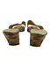 Ann Marino Shoe Size 7 Multicolor Synthetic Block Heel Floral Print Sandals Multicolor / 7