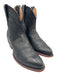Tecovas Shoe Size 8.5 Black Leather Pull Tabs Stacked Block Heel Western Booties Black / 8.5
