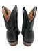 Tecovas Shoe Size 8.5 Black Leather Pull Tabs Stacked Block Heel Western Booties Black / 8.5