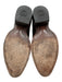 Tecovas Shoe Size 8.5 Black Leather Pull Tabs Stacked Block Heel Western Booties Black / 8.5